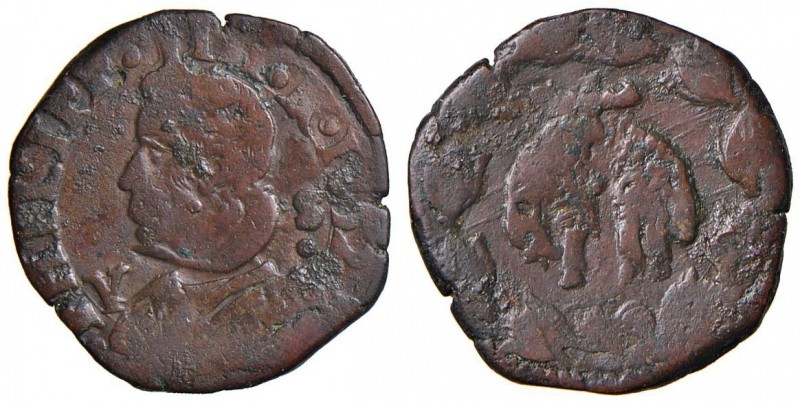 Napoli – Filippo IV (1621-1665) - Tornese - MIR 268/3 C 5,06 grammi. Con cartell...