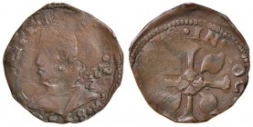 Napoli – Filippo IV (1621-1665) - 3 Cavalli 1638 - MIR 275/6 RRRR Sigla GA/C. Dopo la data M. 2,65 grammi. Con cartellino d'epoca del collezionista.
...