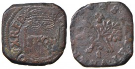 Napoli – Repubblica Napoletana (1647-1648) - Pubblica 1648 - MIR 282 R Simbolo 8. 7,48 grammi. Con cartellino d'epoca del collezionista.
qBB