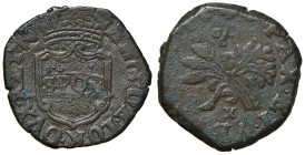 Napoli – Repubblica Napoletana (1647-1648) - Pubblica 1648 - MIR 282 R Simbolo X. Ossidata. 8,11 grammi. Con cartellino d'epoca del collezionista.
qB...