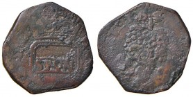 Napoli – Repubblica Napoletana (1647-1648) - Tornese 1648 - MIR 284 R 2,67 grammi. Con cartellino d'epoca del collezionista.
qBB
