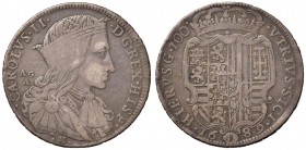 Napoli – Carlo II (1674-1700) - Ducato 1689 - MIR 293/1 R Contorno a cerchi e quadratini. Con cartellino d'epoca del collezionista.
BB