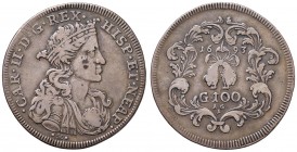 Napoli – Carlo II (1674-1700) - Ducato 1693 - MIR 294 C Con cartellino d'epoca del collezionista.
BB