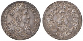 Napoli – Carlo II (1674-1700) - Tarì 1696 - MIR 300/5 C Con cartellino d'epoca del collezionista.
m.SPL