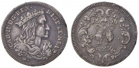 Napoli – Carlo II (1674-1700) - Tarì 1696 - MIR 300/5 C Con cartellino d'epoca del collezionista.
BB-SPL