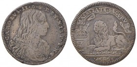 Napoli – Carlo II (1674-1700) - Carlino 1686 - MIR 301/5 C Con cartellino d'epoca del collezionista.
QBB-BB