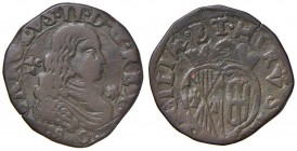 Napoli – Carlo II (1674-1700) - Grano 1680 - MIR 306/3 C Simbolo fiore. Coniata a martello. 8,51 grammi. Con cartellino d'epoca del collezionista.
BB...