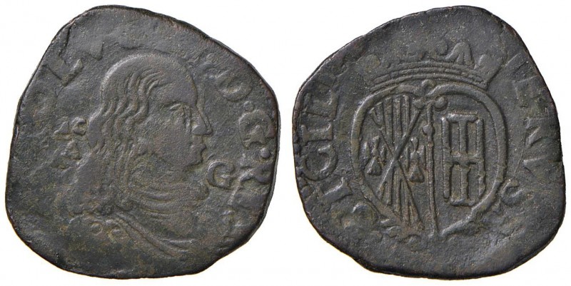Napoli – Carlo II (1674-1700) - Grano - C Lettera G. Coniata a martello. 8,36 gr...