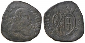 Napoli – Carlo II (1674-1700) - Grano - C Lettera G. Coniata a martello. 8,36 grammi. Con cartellino d'epoca del collezionista.
QBB-BB