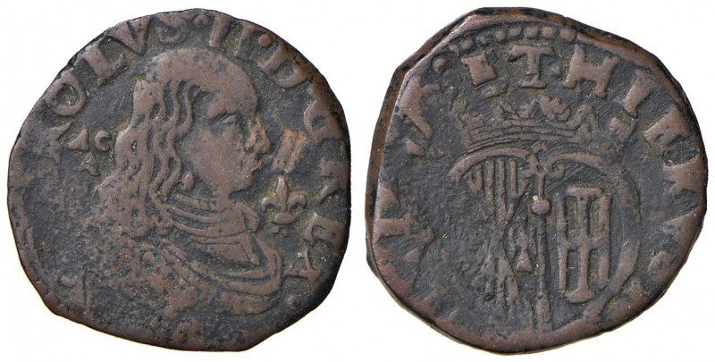 Napoli – Carlo II (1674-1700) - Grano - C Simbolo giglio. Coniata a martello. 8,...