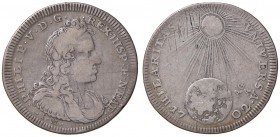 Napoli – Filippo V (1700-1707) - Mezzo Ducato 1702 - MIR 310 R Con cartellino d'epoca del collezionista.
QBB-BB