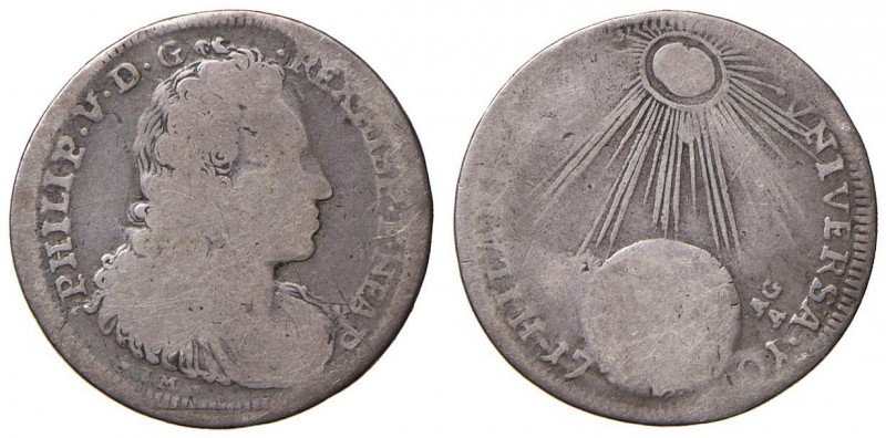Napoli – Filippo V (1700-1707) - Tarì 1701 - MIR 311 R Con cartellino d'epoca de...