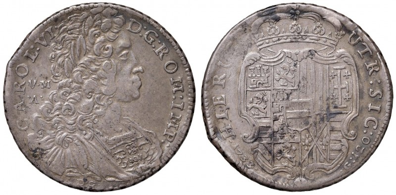 Napoli – Carlo VI – Secondo periodo (1711-1734) - Piastra 1733 - MIR 317/1 RR Mo...