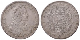 Napoli – Carlo VI – Secondo periodo (1711-1734) - Mezzo Ducato 1715 - MIR 322 NC Con cartellino d'epoca del collezionista.
m.BB