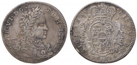 Napoli – Carlo VI – Secondo periodo (1711-1734) - Tarì 1716 - MIR 324/2 C Con cartellino d'epoca del collezionista.
BB-SPL