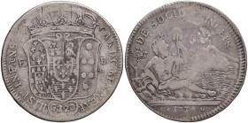 Napoli – Carlo di Borbone (1734-1759) - 120 Grana 1734 - MIR 334 C Contorno liscio. Con cartellino d'epoca del collezionista.
QBB-BB