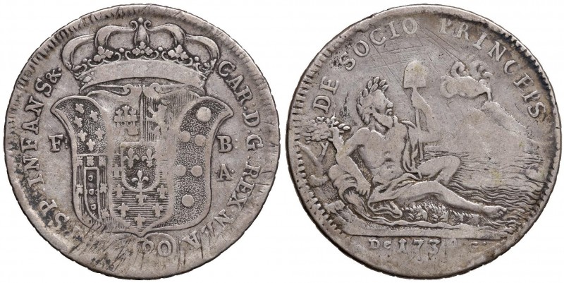 Napoli – Carlo di Borbone (1734-1759) - 120 Grana 1734 - MIR 334 C Contorno a qu...