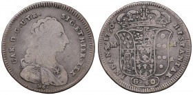 Napoli – Carlo di Borbone (1734-1759) - 60 Grana 1750 - MIR 340 C Con cartellino d'epoca del collezionista.
QBB-BB