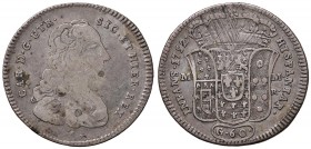 Napoli – Carlo di Borbone (1734-1759) - 60 Grana 1752 - MIR 340/1 C Con cartellino d'epoca del collezionista.
QBB-BB