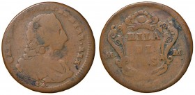 Napoli – Carlo di Borbone (1734-1759) - Grano 1757 - MIR 344/2 RRR Con cartellino d'epoca del collezionista.
MB+