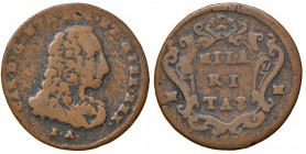 Napoli – Carlo di Borbone (1734-1759) - Tornese 1756 - MIR 346/1 R Con cartellino d'epoca del collezionista.
qBB