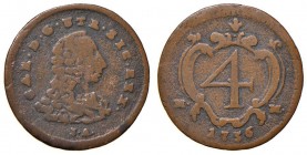 Napoli – Carlo di Borbone (1734-1759) - 4 Cavalli 1756 - MIR 347/1 NC Con cartellino d'epoca del collezionista.
QBB-BB