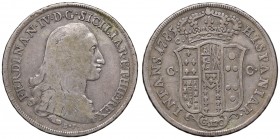 Napoli – Ferdinando IV di Borbone – Primo periodo (1759-1816) - 120 Grana 1785 - MIR 369 R Con cartellino d'epoca del collezionista.
BB