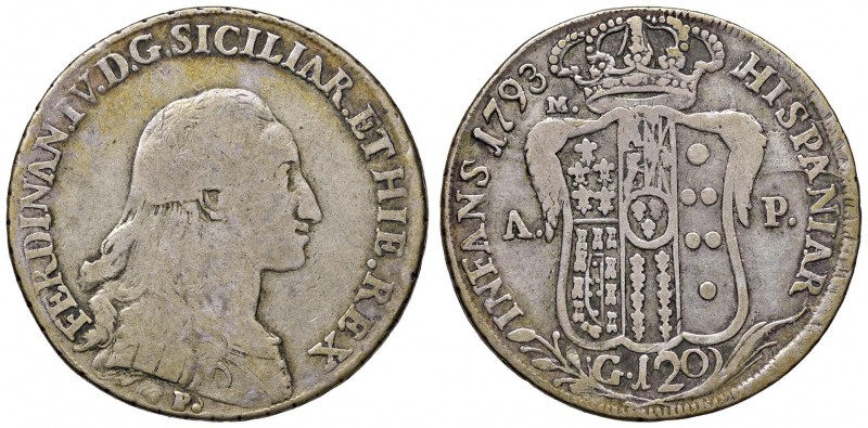 Napoli – Ferdinando IV di Borbone – Primo periodo (1759-1816) - 120 Grana 1793 -...