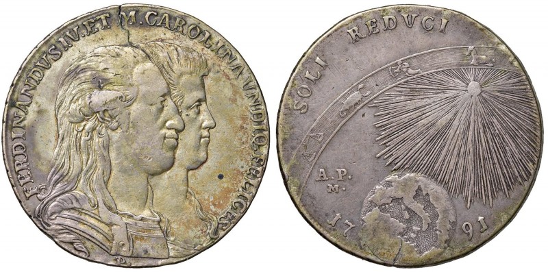 Napoli – Ferdinando IV di Borbone – Primo periodo (1759-1816) - 120 Grana 1791 -...