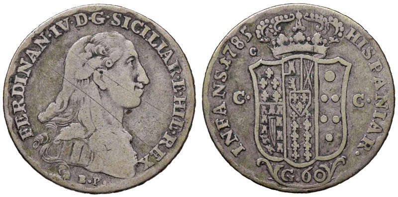 Napoli – Ferdinando IV di Borbone – Primo periodo (1759-1816) - 60 Grana 1785 - ...
