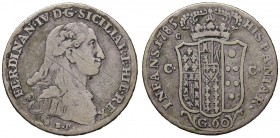 Napoli – Ferdinando IV di Borbone – Primo periodo (1759-1816) - 60 Grana 1785 - MIR 376 RR Con cartellino d'epoca del collezionista.
BB