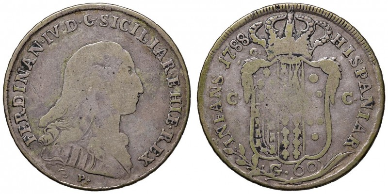 Napoli – Ferdinando IV di Borbone – Primo periodo (1759-1816) - 60 Grana 1788 - ...