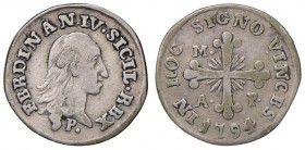Napoli – Ferdinando IV di Borbone – Primo periodo (1759-1816) - 10 Grana 1794 - MIR 387/3 C Con cartellino d'epoca del collezionista.
BB