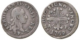 Napoli – Ferdinando IV di Borbone – Primo periodo (1759-1816) - 10 Grana 1798 - MIR 387/5 C Con cartellino d'epoca del collezionista.
BB