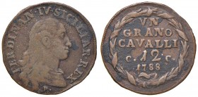 Napoli – Ferdinando IV di Borbone – Primo periodo (1759-1816) - Grano da 12 Cavalli 1788 - MIR 397 NC Con cartellino d'epoca del collezionista.
BB...