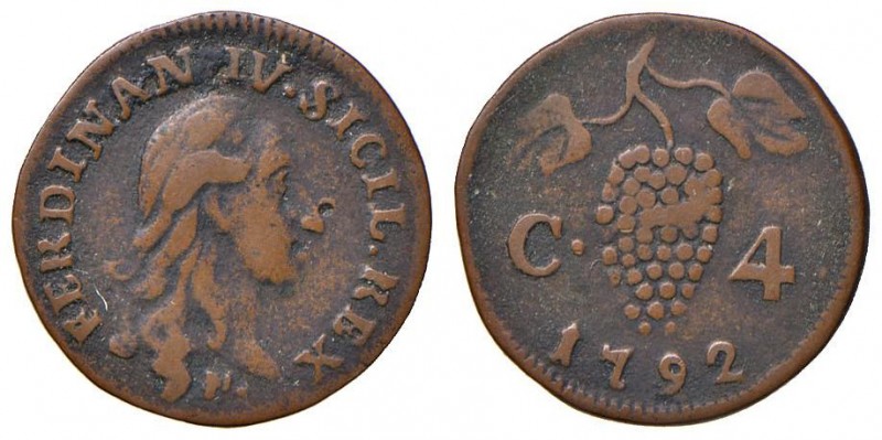 Napoli – Ferdinando IV di Borbone – Primo periodo (1759-1816) - 4 Cavalli 1792 -...