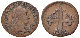 Napoli – Ferdinando IV di Borbone – Primo periodo (1759-1816) - 3 Cavalli 1790 - MIR 409/3 C Con cartellino d'epoca del collezionista.
BB+