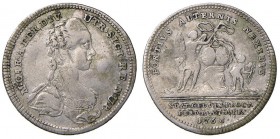 Napoli – Ferdinando IV di Borbone (1759-1816) - Carlino 1768 - Magliocca 353 R Con cartellino d'epoca del collezionista.
BB