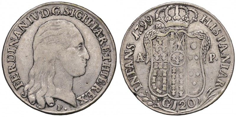 Napoli – Ferdinando IV di Borbone – Secondo periodo (1759-1816) - 120 Grana 1799...