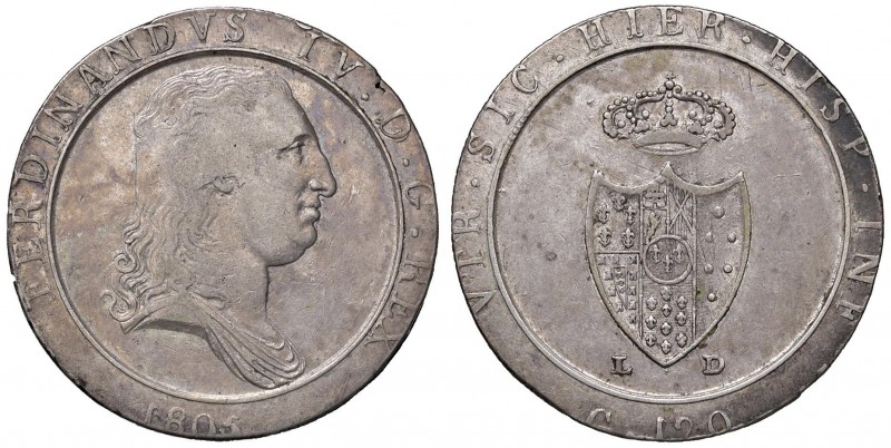 Napoli – Ferdinando IV di Borbone – Secondo periodo (1759-1816) - 120 Grana 1805...