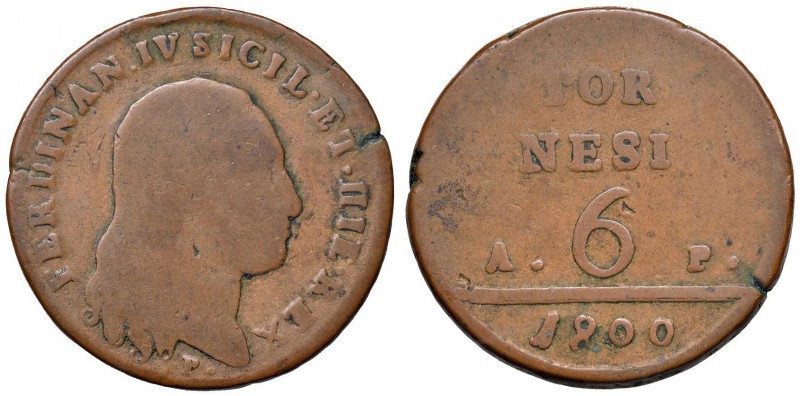Napoli – Ferdinando IV di Borbone – Secondo periodo (1759-1816) - 6 Tornesi 1800...