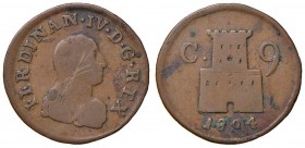 Napoli – Ferdinando IV di Borbone – Secondo periodo (1759-1816) - 9 Cavalli 1804 - MIR 429 RR Con cartellino d'epoca del collezionista.
qBB