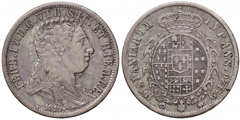 Napoli – Ferdinando IV di Borbone – Terzo periodo (1759-1816) - 120 Grana 1816 -...