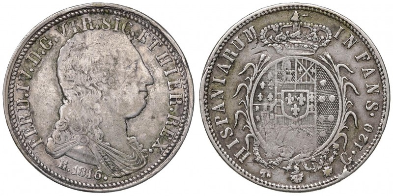 Napoli – Ferdinando IV di Borbone – Terzo periodo (1759-1816) - 120 Grana 1816 -...