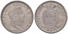 Napoli – Ferdinando I di Borbone (1816-1825) - 120 Grana 1818 - MIR 461/1 R Reimpressa con la lettera R davanti alla data. Con cartellino d'epoca del ...