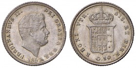 Napoli – Ferdinando II (1830-1859) - 10 Grana 1853 - MIR 514/4 R Con cartellino d'epoca del collezionista.
qFDC
