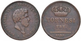 Napoli – Ferdinando II (1830-1859) - 3 Tornesi 1839 - MIR 526 NC Con cartellino d'epoca del collezionista.
BB