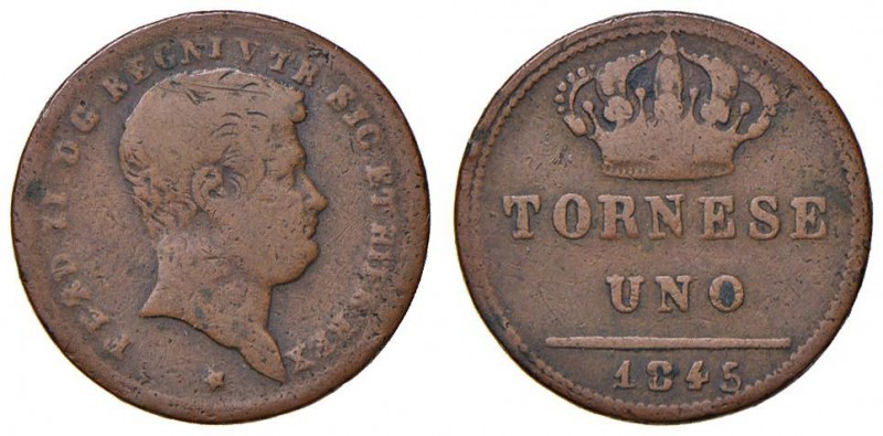 Napoli – Ferdinando II (1830-1859) - Tornese 1845 - MIR 532/11 R
QBB-BB