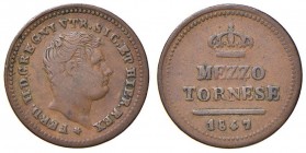 Napoli – Ferdinando II (1830-1859) - Mezzo Tornese 1847 - MIR 534/10 RR
BB
