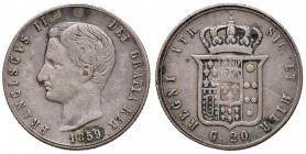 Napoli – Francesco II (1859-1860) - 20 Grana 1859 - MIR 539 NC Con cartellino d'epoca del collezionista.
BB